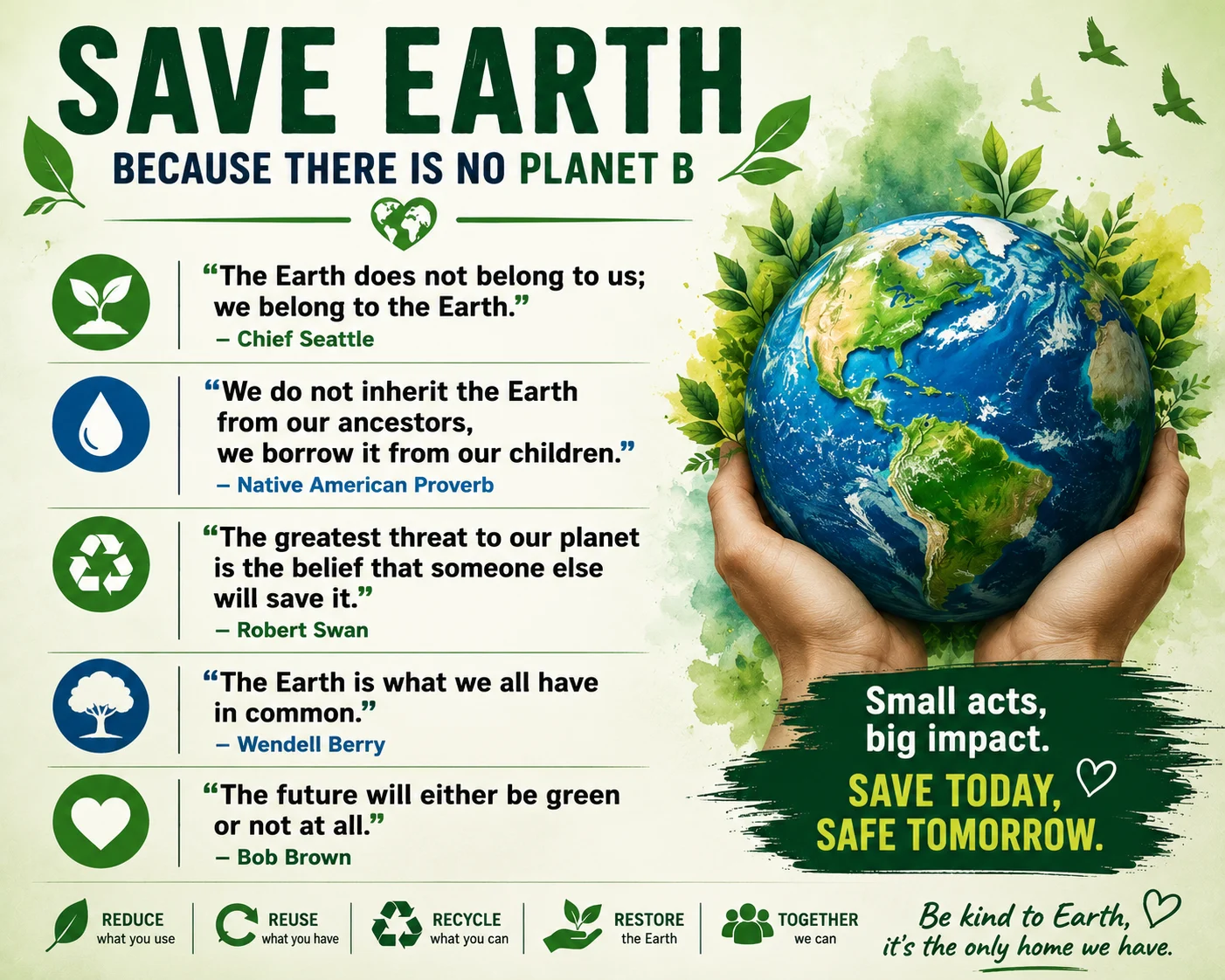 Rhyming Save Earth Quotes