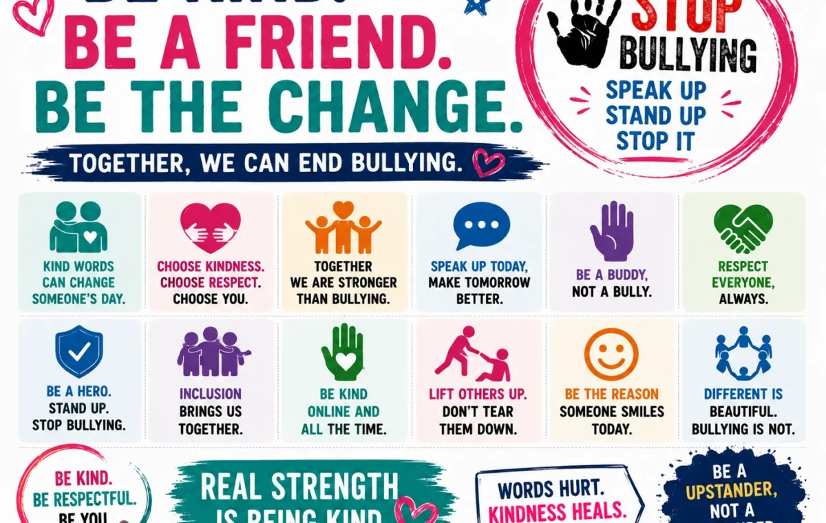 50 Catchy Anti Bullying Slogans (2026)