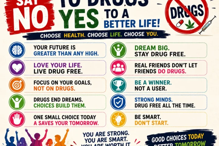 Best 50 Catchy Anti Drug Slogans for School (2026)