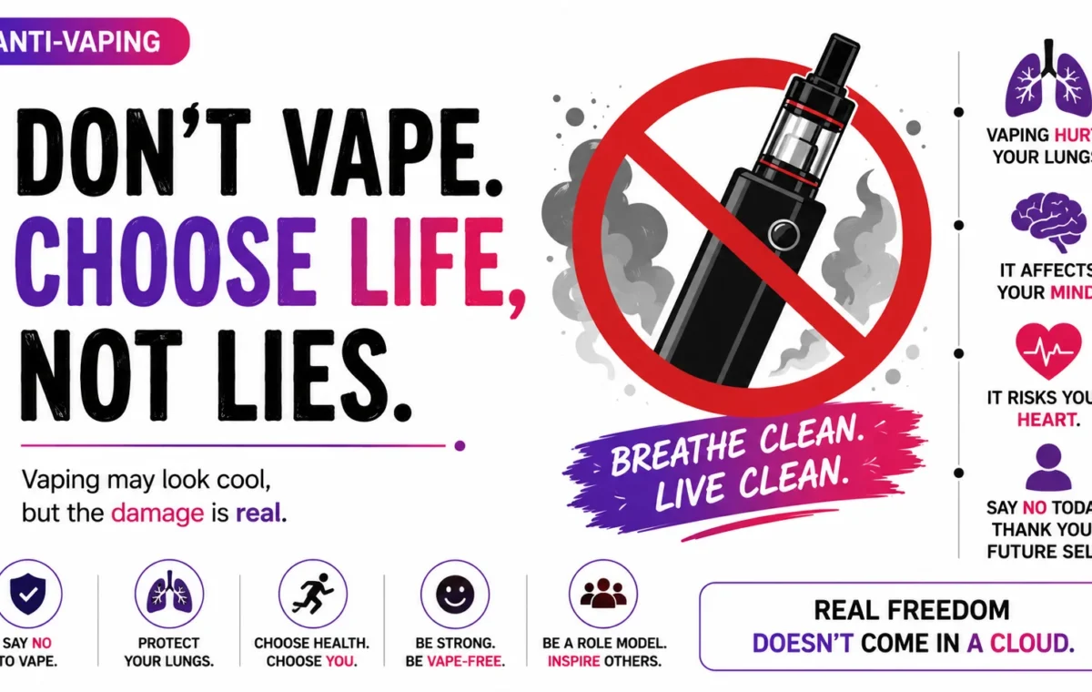 Powerful Anti Vape Slogans: 75 Creative Ideas 2026