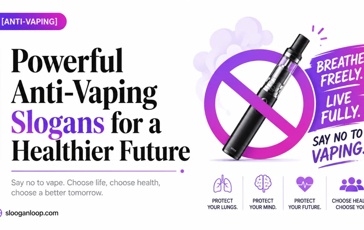 Powerful Anti Vaping Slogans That Inspire Change 2026