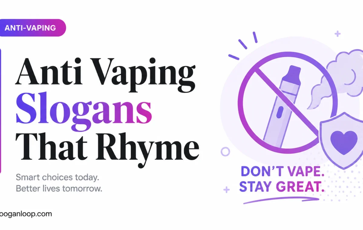 Super Anti Vaping Slogans That Rhyme: 75 Catchy Ideas for 2026