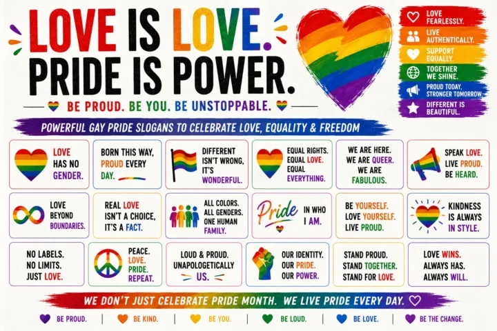 50 Catchy Gay Pride Slogans (2026)