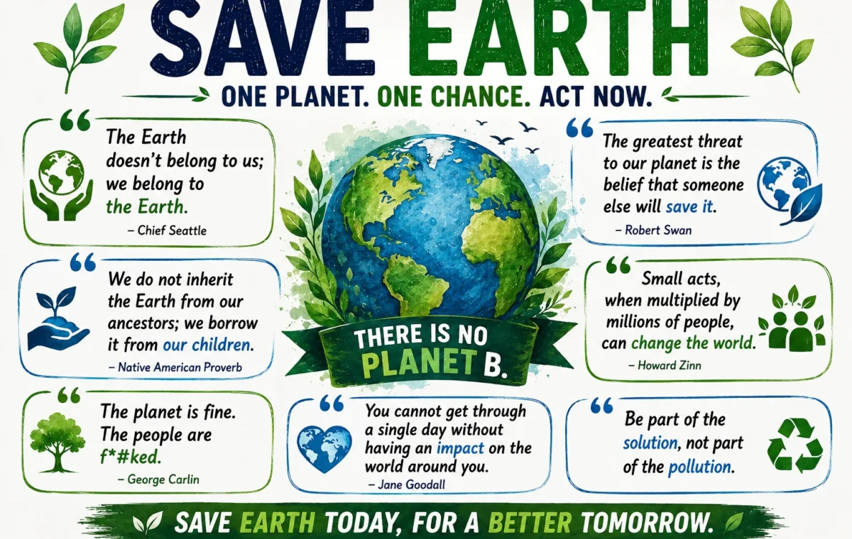 50 Best Save Earth Quotes (2026)