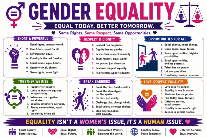 Super 50 Catchy Slogan Gender Equality Ideas (2026)