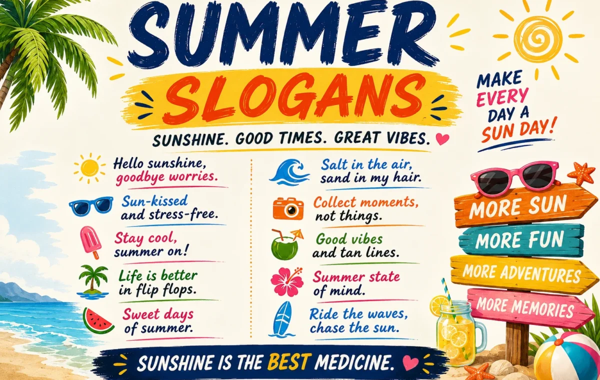 50 Catchy Summer Slogans for Sunny Days (2026)
