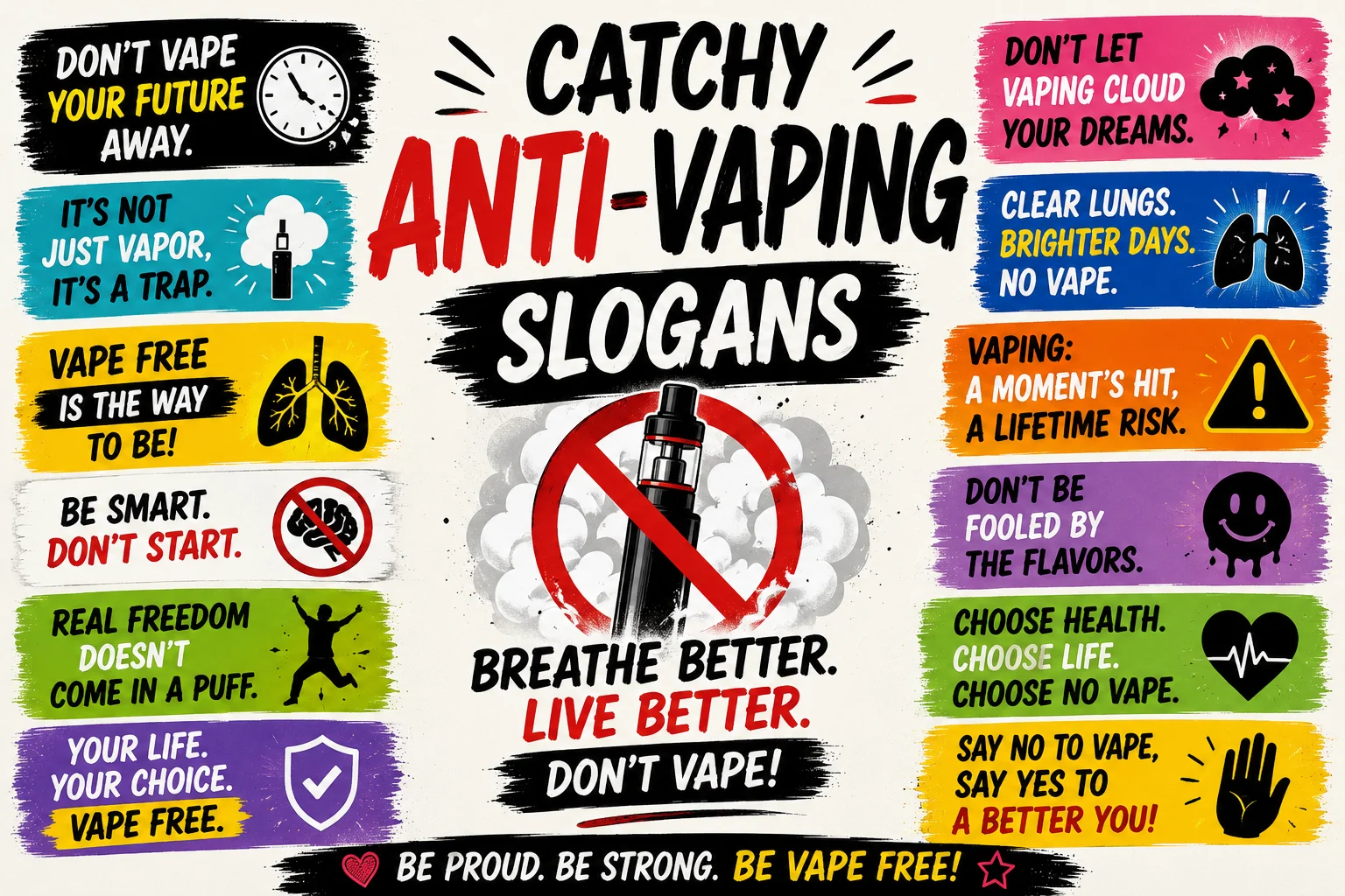 Rhyming Anti Vaping Slogans
