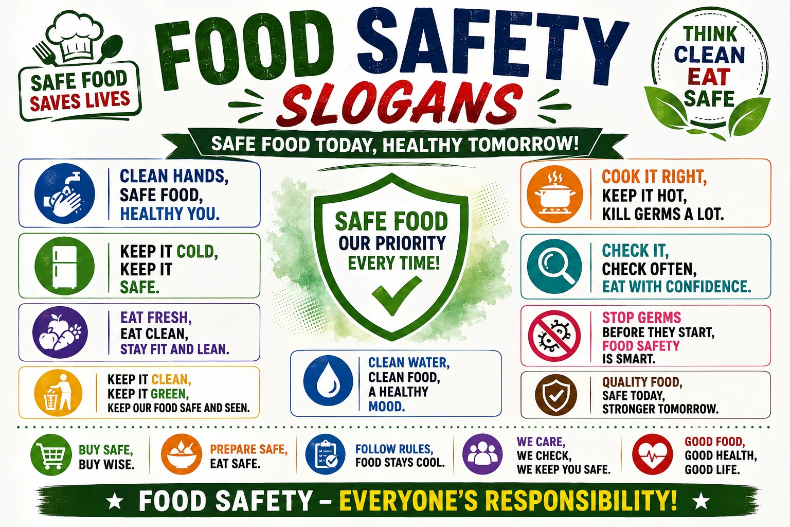 Rhyming Food Safety Slogans