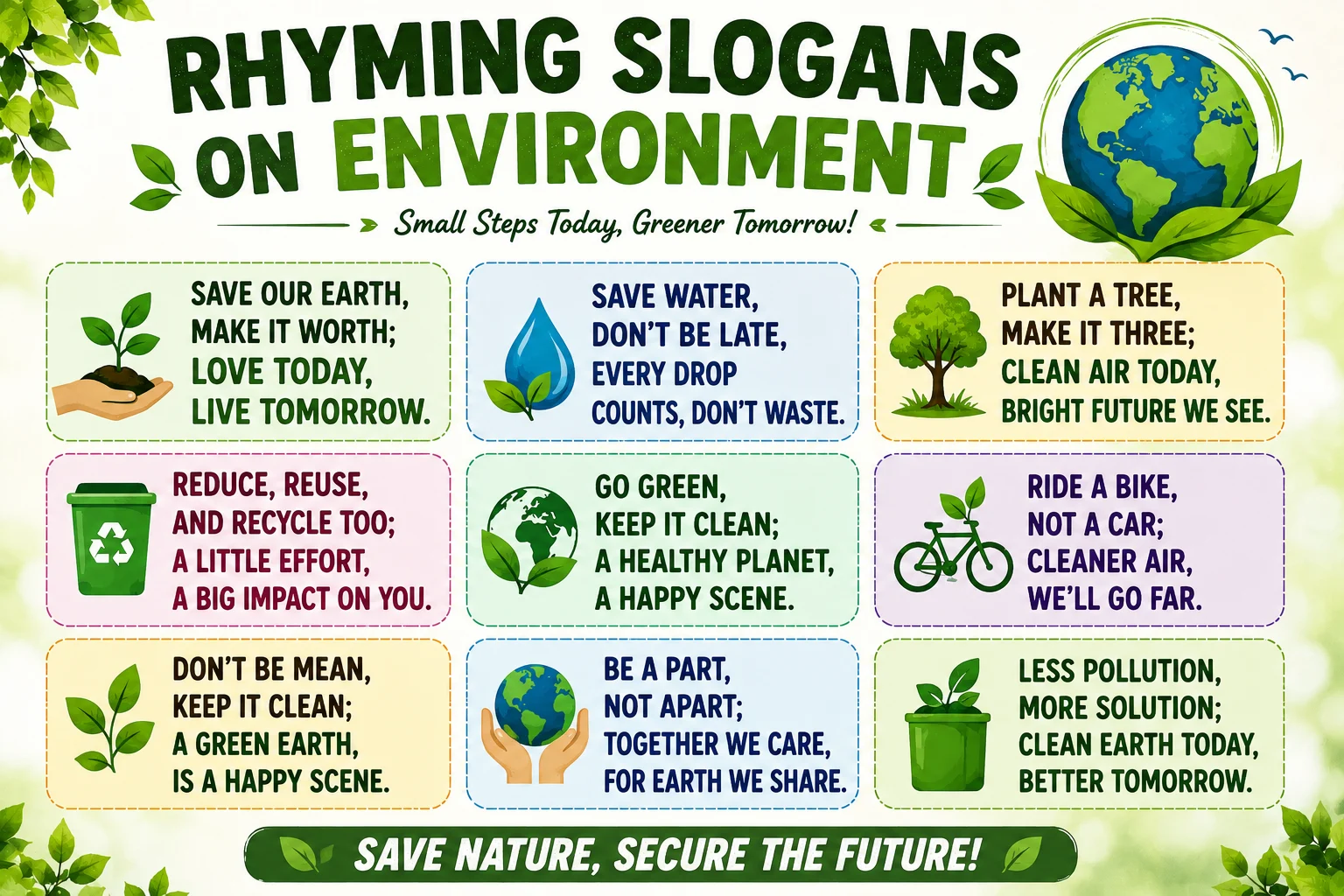 Rhyming Slogans for School