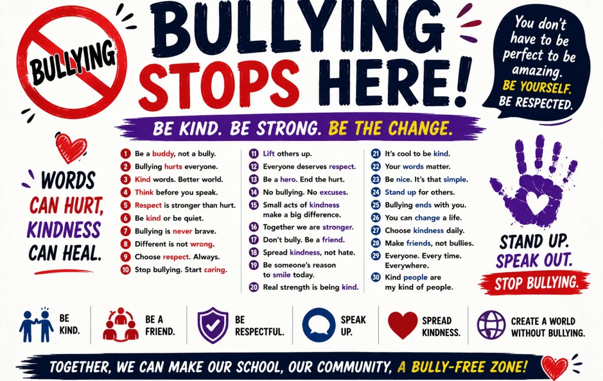Super 50 Catchy Bullying Slogan Ideas (2026)