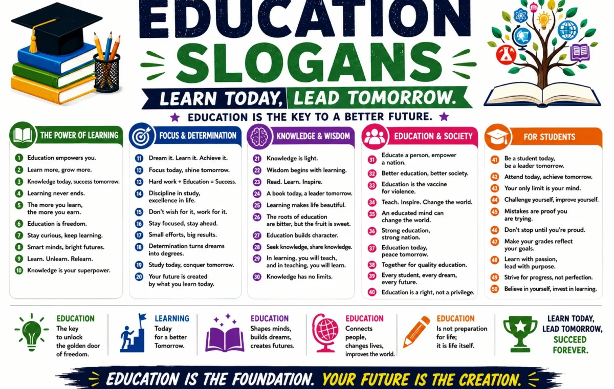 50 Powerful Education Slogans (2026)