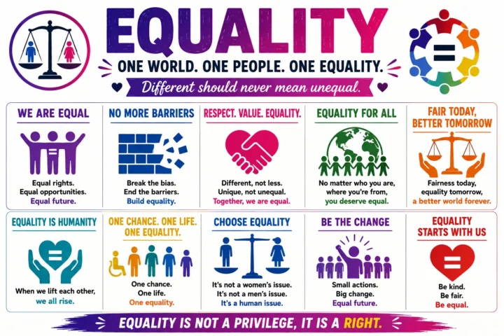 Super 50 Catchy Equality Slogans (2026)