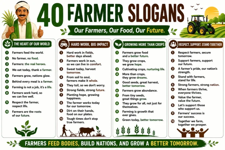 Super 50 Catchy Farmer Slogans in English (2026)