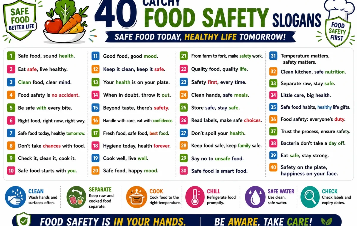 50 Catchy Food Safety Slogans (2026)