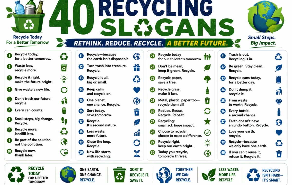 Super 50 Catchy Recycling Slogans (2026)