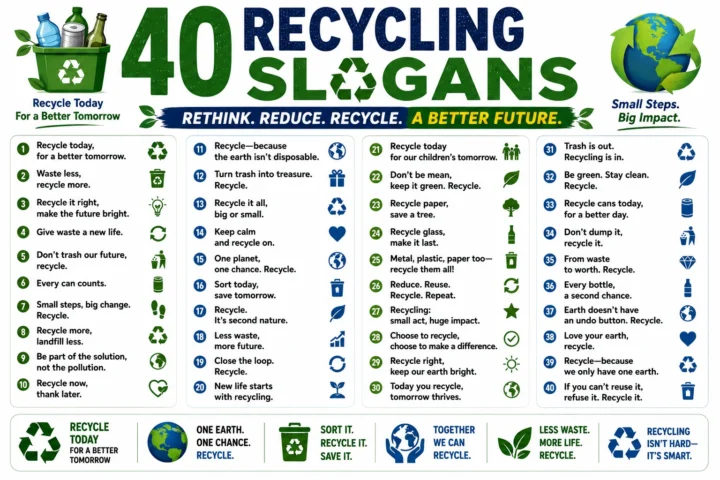 Super 50 Catchy Recycling Slogans (2026)