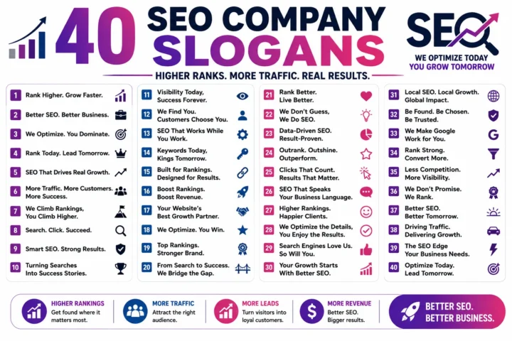 50 Creative SEO Company Slogans (2026)