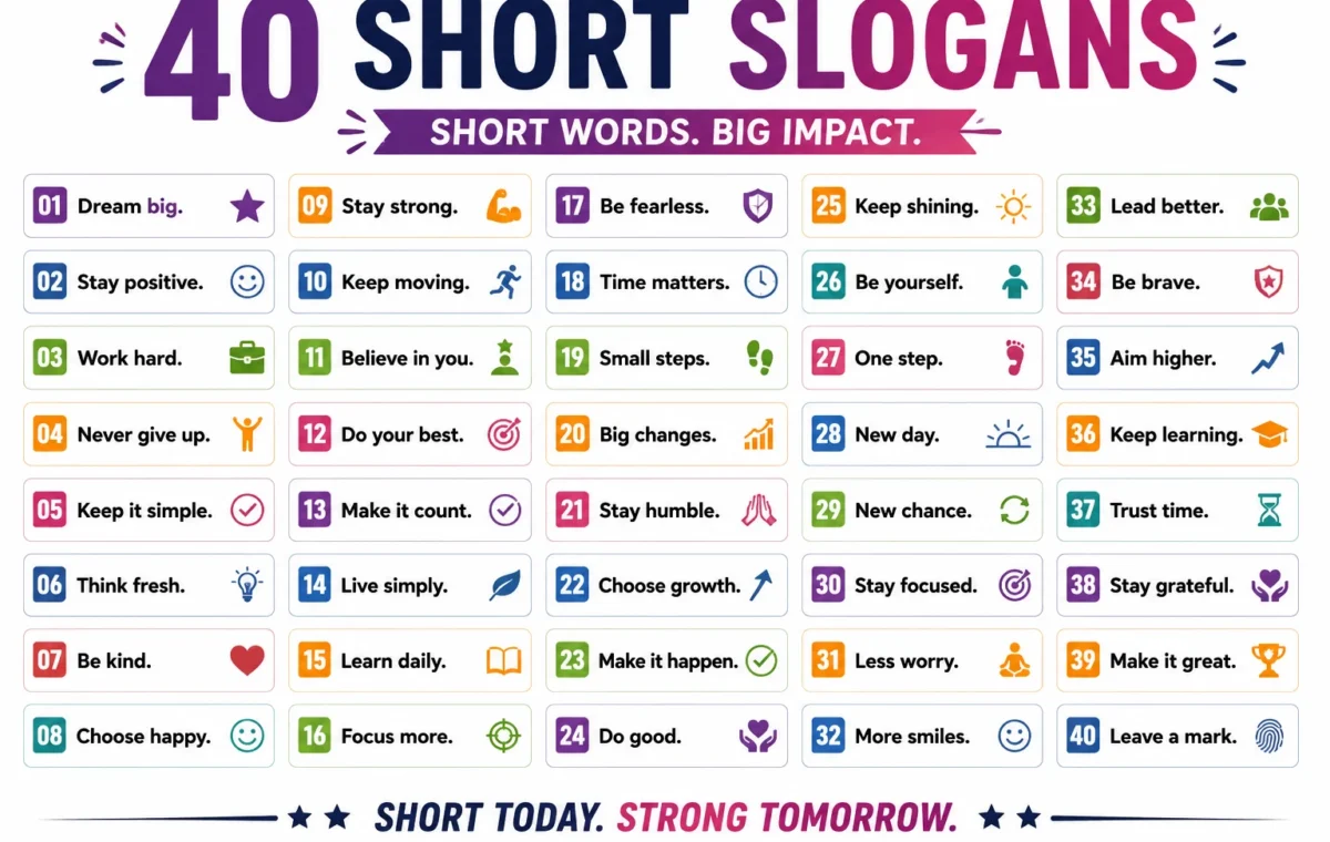 60 Best Short Slogan Ideas for 2026