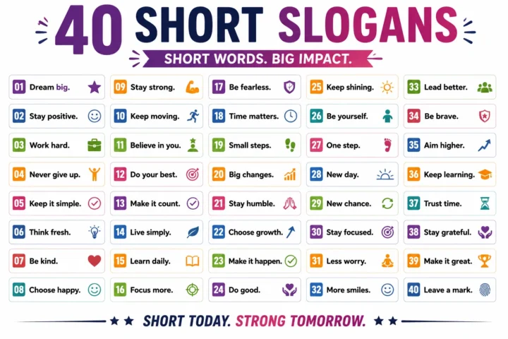 60 Best Short Slogan Ideas for 2026