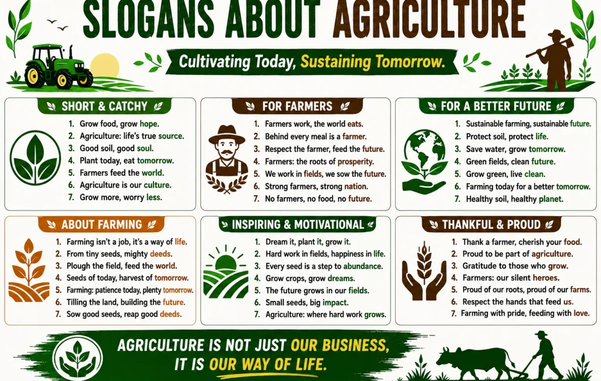 Super 50 Catchy Slogan About Agriculture Ideas (2026)