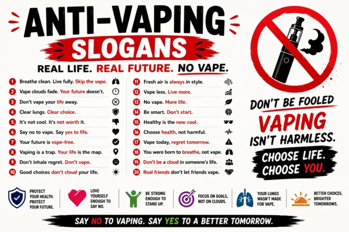 50 Powerful Slogan For Anti Vaping (2026)