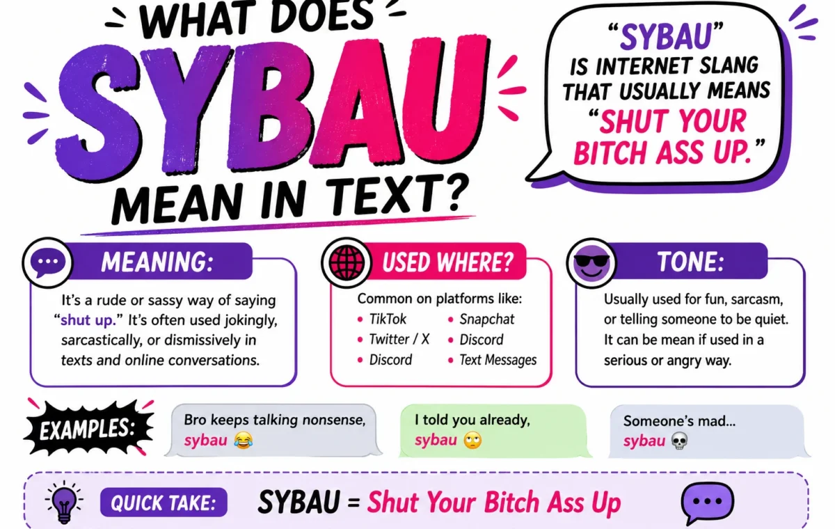 Best What Does SYBAU Mean in Text? Meaning & Examples 2026