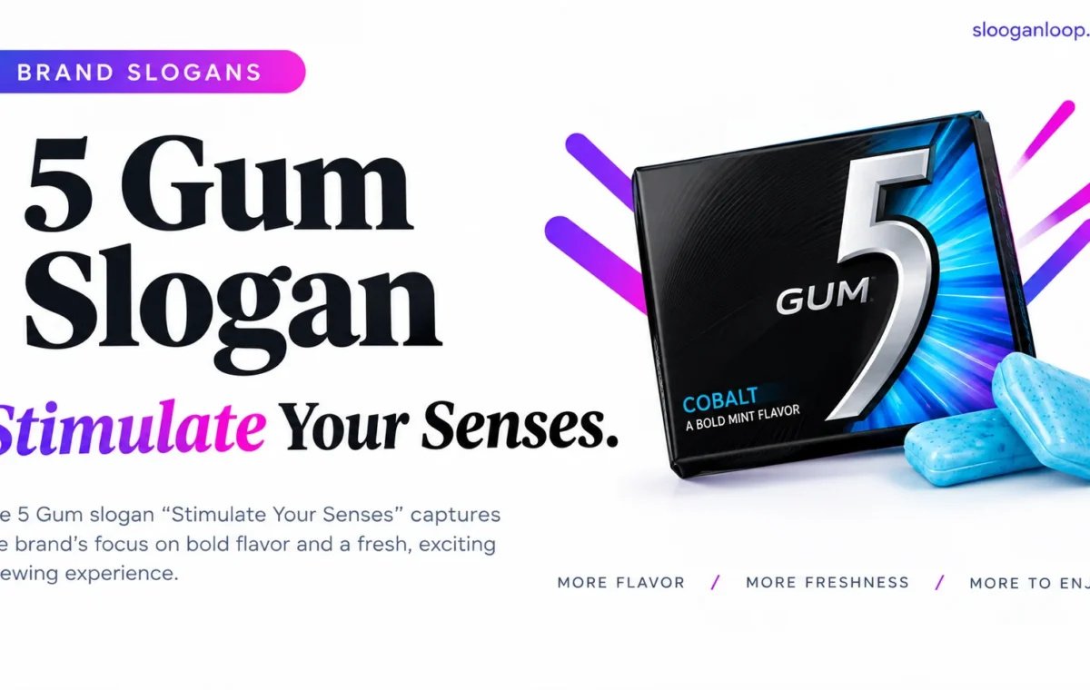 Super 50 Catchy 5 Gum Slogans (2026)