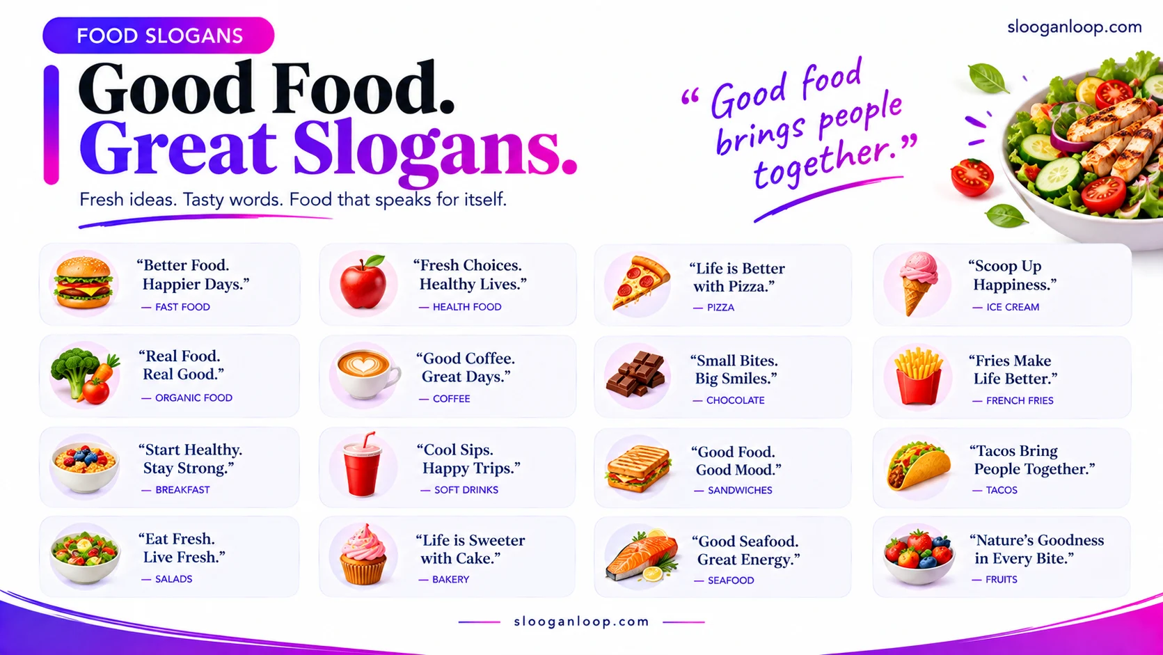 Rhyming Food Slogans