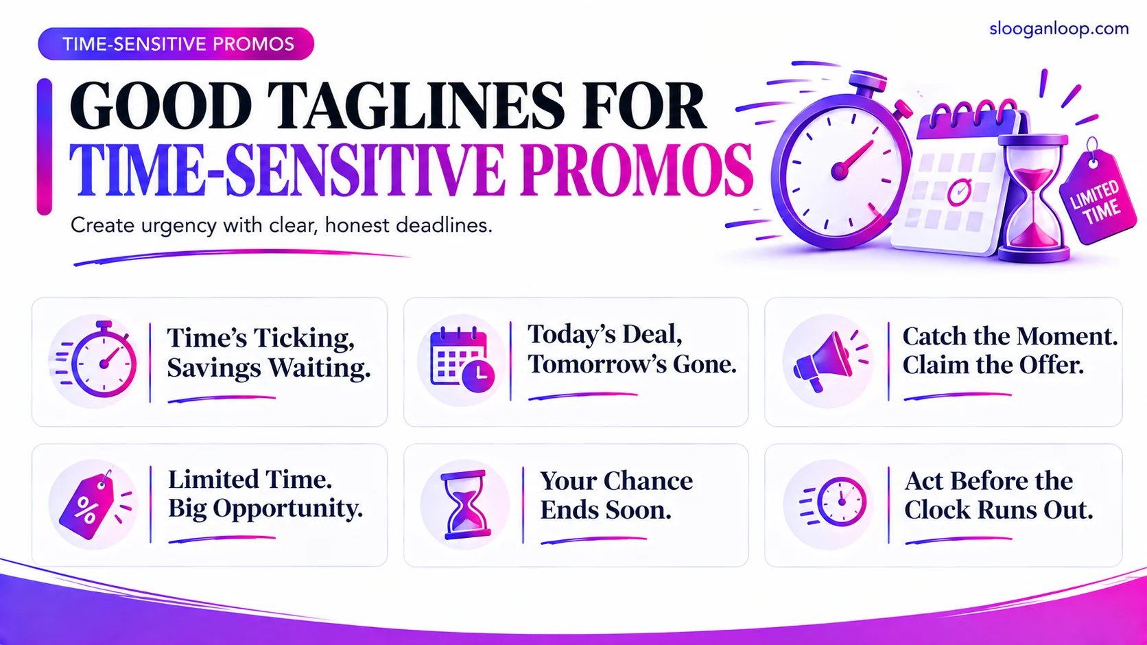 Rhyming Good Taglines for Time Sensitive Promos