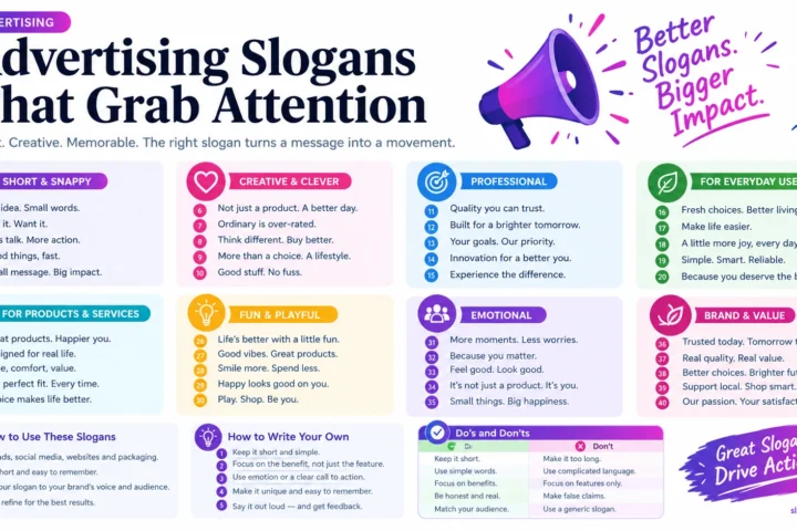 Super 60 Catchy Advertising Slogans for 2026