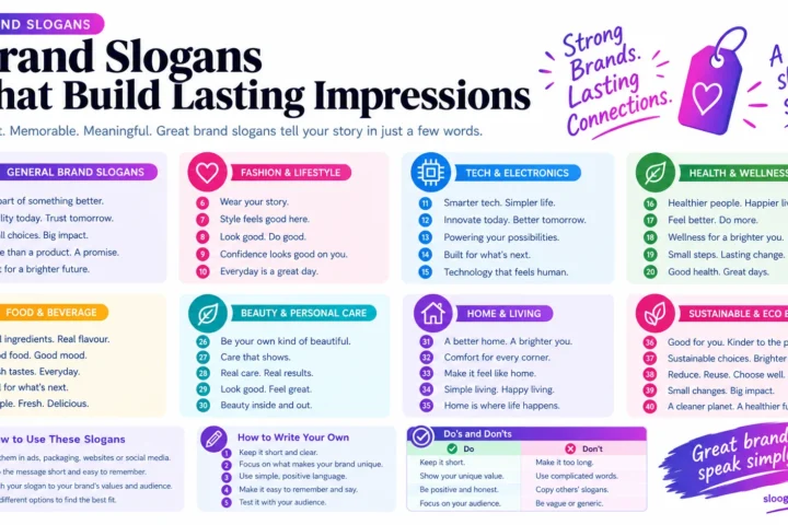 Super 60 Catchy Brand Slogans to Remember in 2026