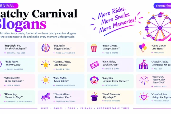 Super 58 Catchy Carnival Slogans (2026)