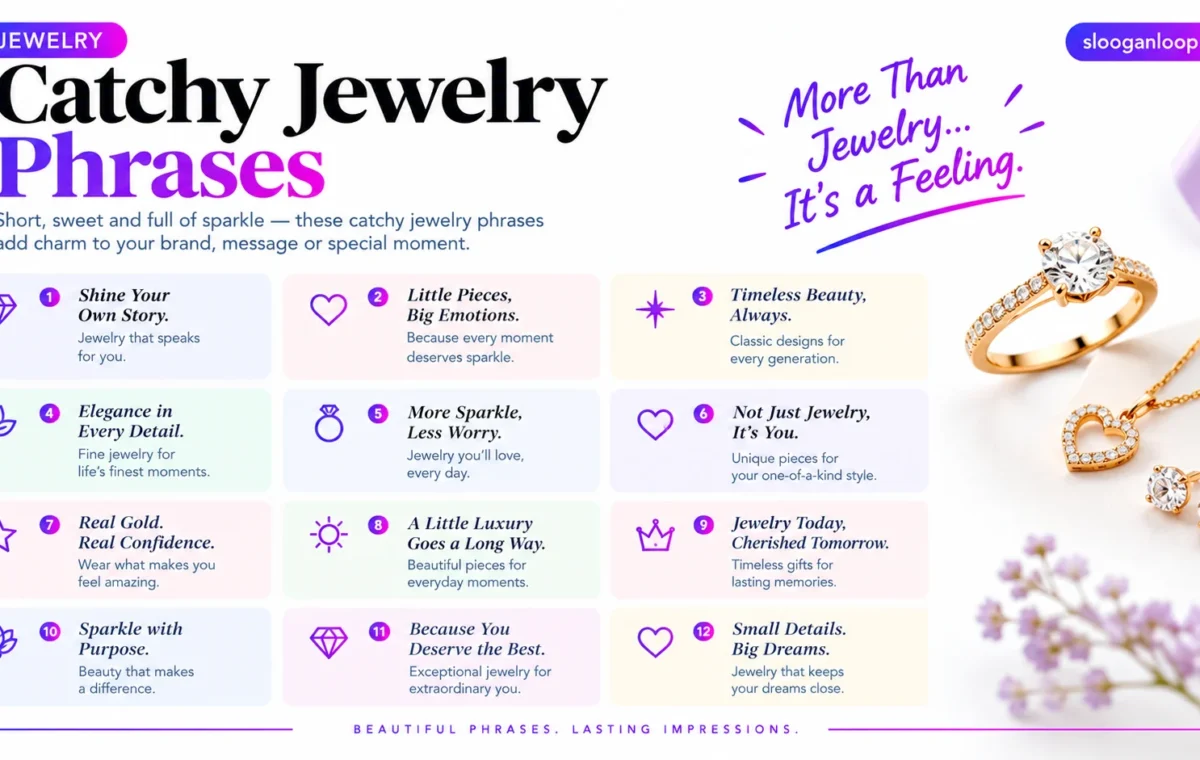 Super 58 Catchy Jewelry Phrases (2026)