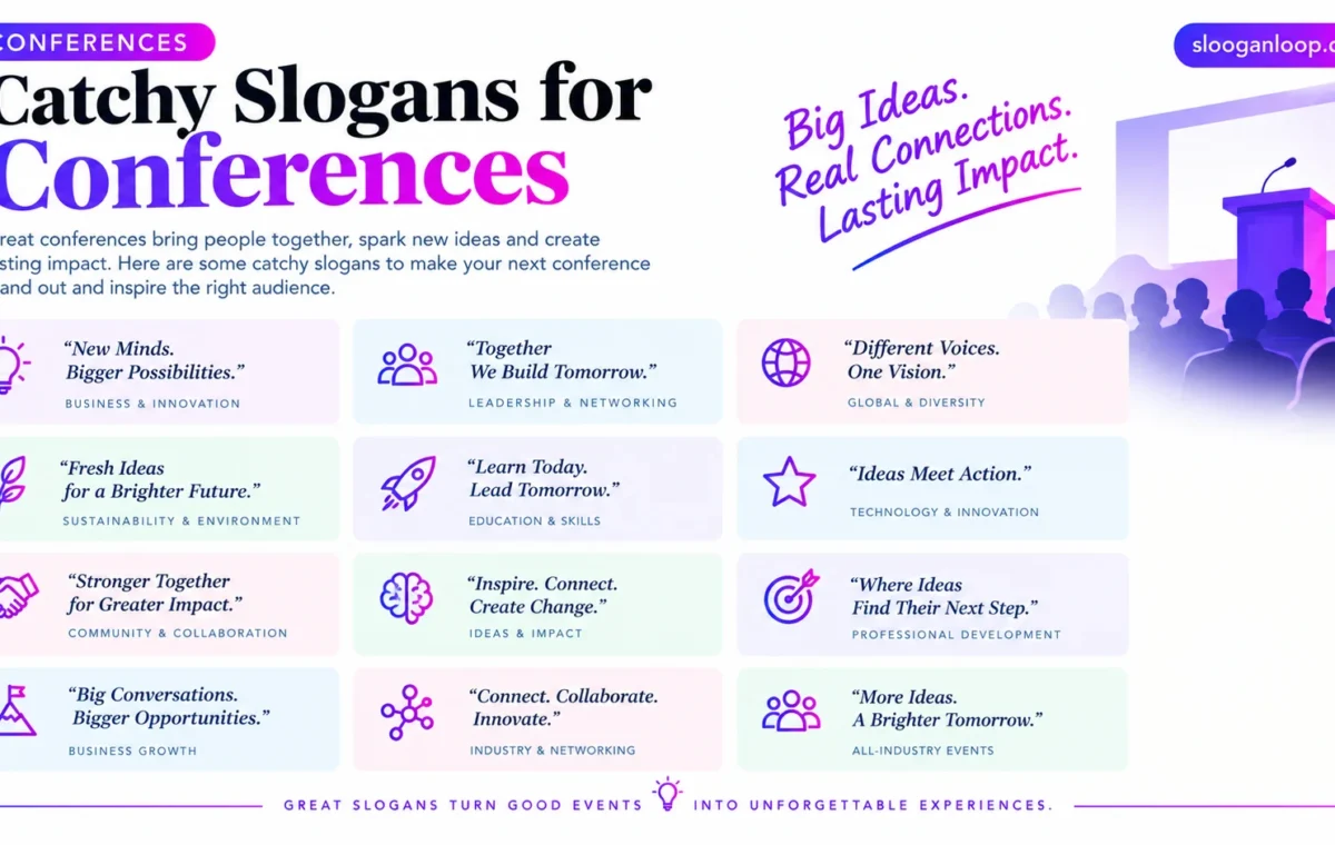 Super 50 Catchy Slogans For Conferences (2026)