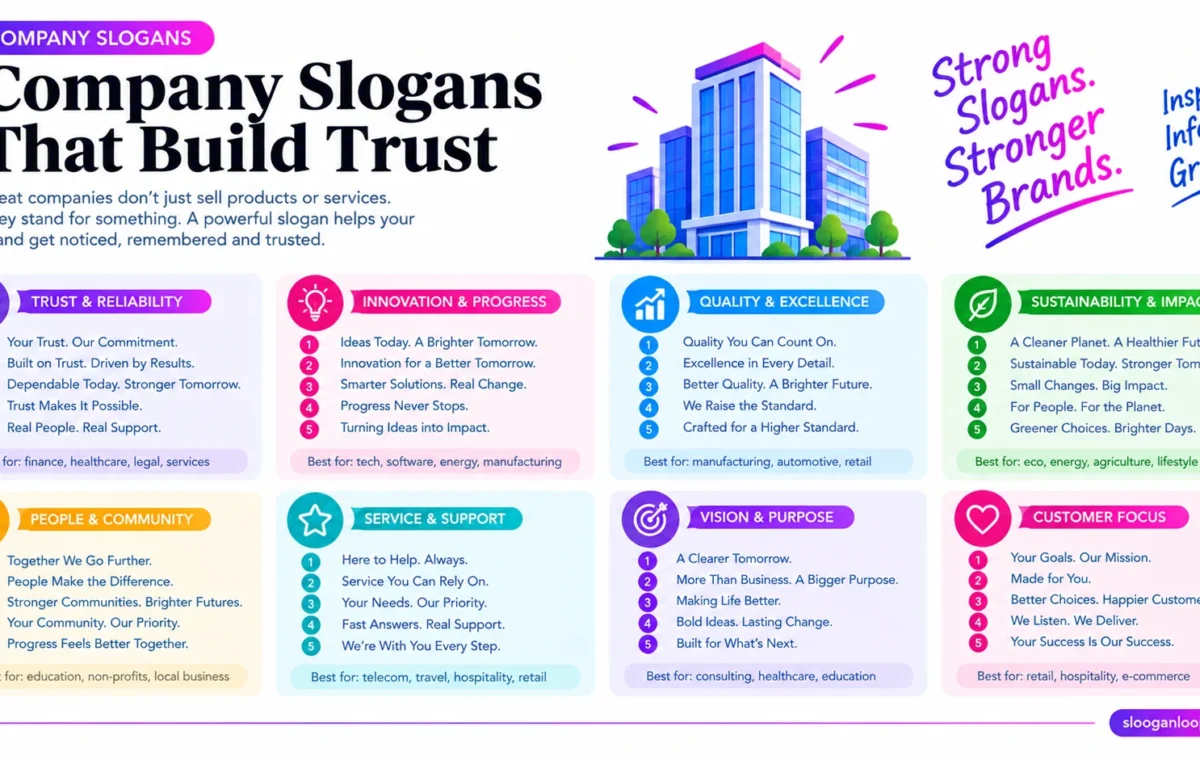 Super 50 Catchy Company Slogans (2026)