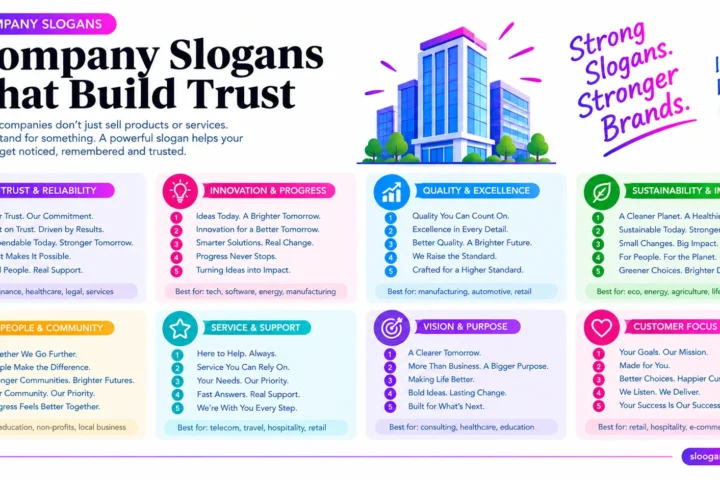 Super 50 Catchy Company Slogans (2026)
