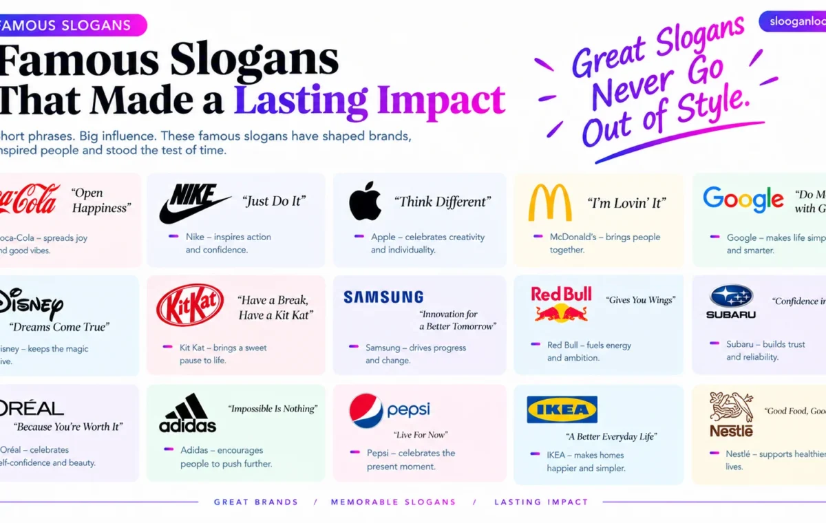 60 Catchy Famous Slogans (2026)