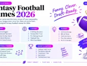 50 Clever Fantasy Football Names 2026