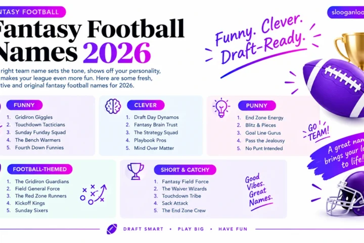 50 Clever Fantasy Football Names 2026