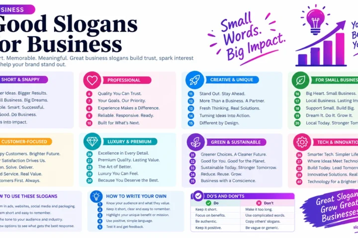 Super 50 Catchy Good Slogans for Business (2026)