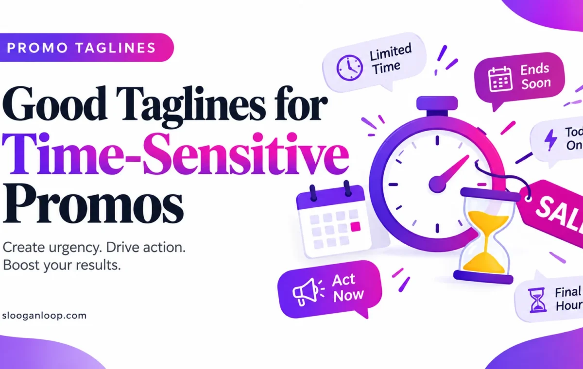 50 Best Good Taglines for Time Sensitive Promos (2026)