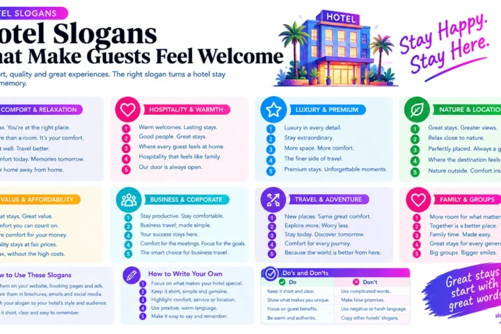 Super 50 Catchy Hotel Slogans (2026)