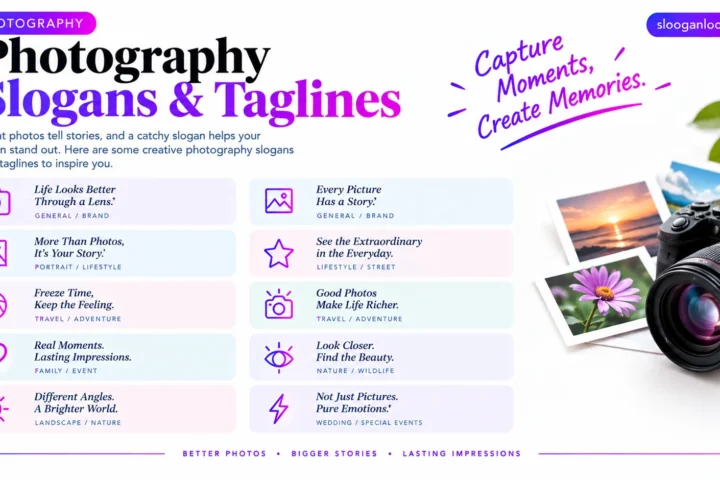 Super 50 Catchy Photography Slogans and Taglines (2026)