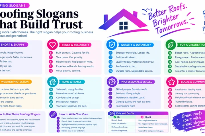 Super 50 Catchy Roofing Slogans (2026)