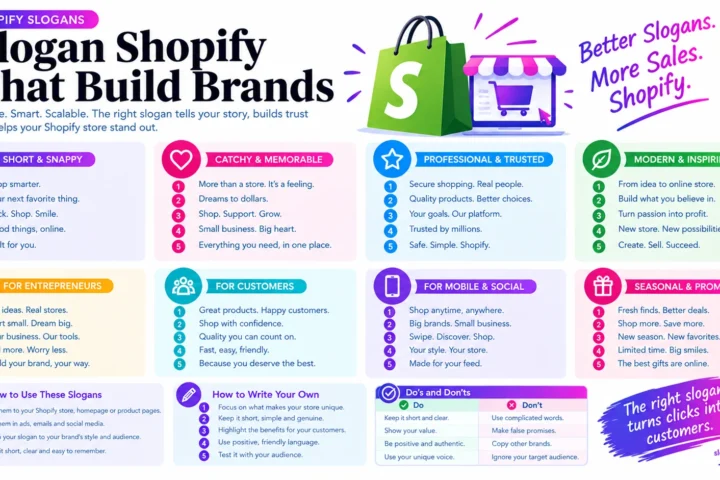 Super 50 Catchy Shopify Slogans (2026)
