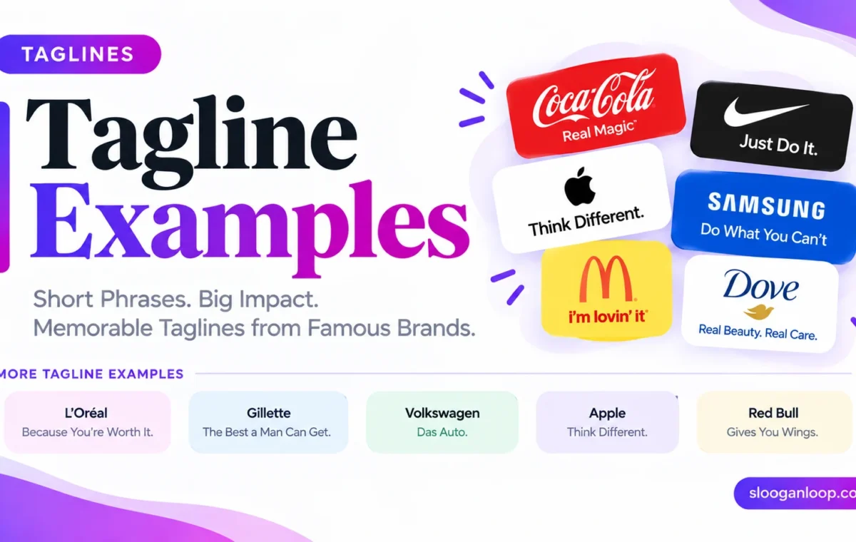 Super 50 Catchy Tagline Examples (2026)