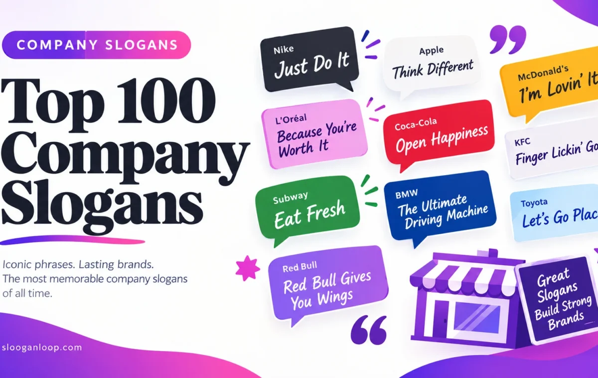 Best Top 100 Company Slogans (2026)